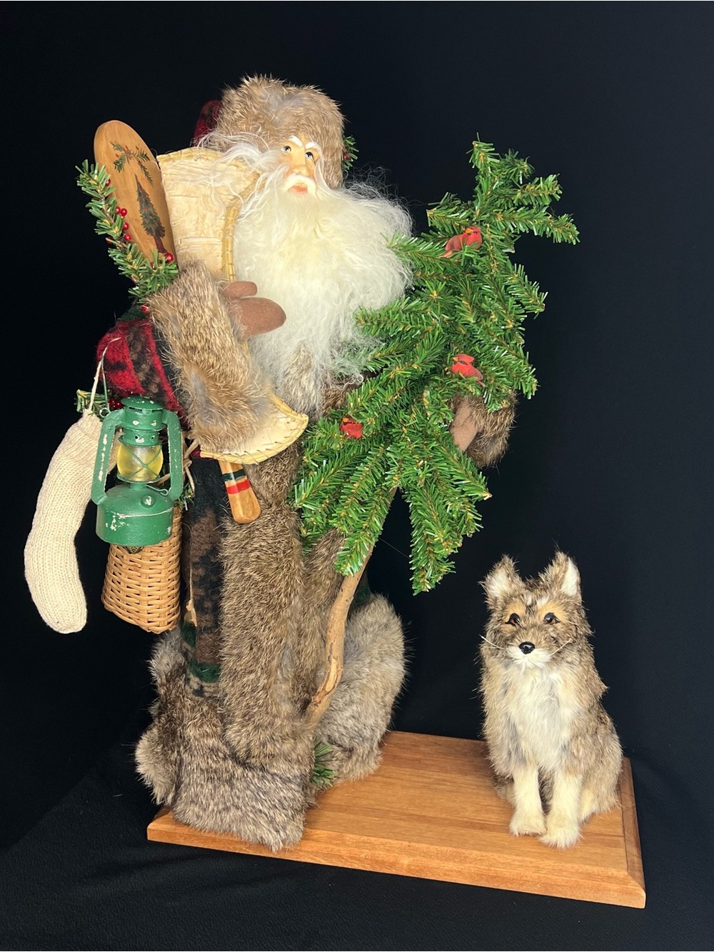 Lynn Haney Santa Timberland Friends 21” Vintage 2000 Christmas Decor Figure